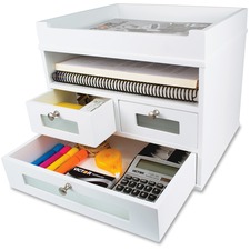 Victor VCT W5500 Victor W5500 Pure White Tidy Tower - 3 Drawer(s) - 10