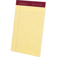 Tops TOP 20029 Gold Fibre Premium Jr. Legal Writing Pads - 50 Sheets -