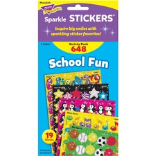 Trend TEP 63904 Trend School Fun Little Sparkler Stickers - Fun Themes