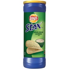 Quaker QKR 24312 Quaker Oats Stax Sour Creamonion Potato Crisps - Sour