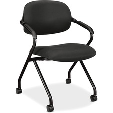 Hon BSX VL303MM10T Hon Floating Back Nesting Chairs - Black Seat - Mes