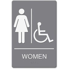 U. USS 4814 Headline Womenwheelchair Image Indoor Sign - 1 Each - Wome