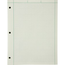 Tops TOP 22144 Ampad Green Tint Engineer's Quadrille Pad - Letter - 20