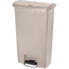 Rubbermaid RCP 1883460 Commercial Slim Jim 18g Front Step Container - 