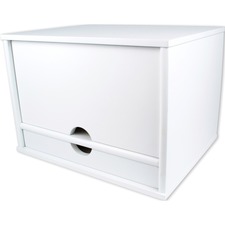 Victor VCT W4720 Victor W4720 Pure White Desktop Organizer - 1 Drawer(