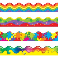 Trend TEP 92916 Trend Color Blast Bolder Borders Variety Pack - Jigsaw