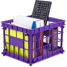 Storex STX 61473U03C Storage Crate - External Dimensions: 14.3 Width X