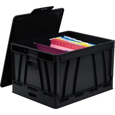 Storex STX 61809U04C Collapsible Storage Crate - External Dimensions: 