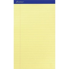 Tops TOP 20230 Ampad Perforated Ruled Pads - Legal - 50 Sheets - Stapl