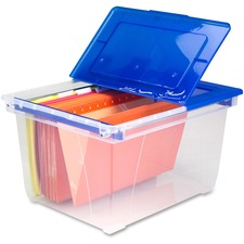 Storex STX 61526B06C Stackable Heavy-duty File Tote - External Dimensi