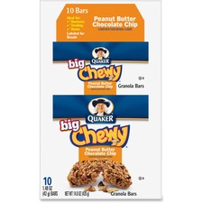 Quaker QKR 31566 Quaker Oats Peanut Butter Big Chewy Granola Bar - Ind