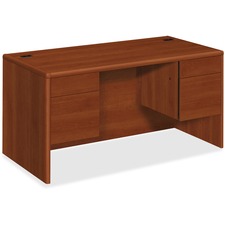 Hon H10771.COGNCOGN Hon 10700 Series Double Pedestal Desk - 4-drawer -