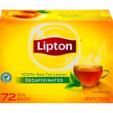 Unilever LIP 290 Liptonreg;  Classic Tea Bags - Black Tea, Decaffeinat