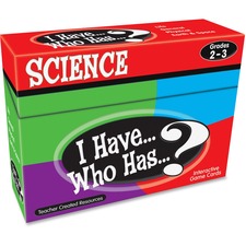 Teacher TCR 7856 Grades 3-4 I Have Who Has Science Game - Educational 