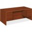 Hon H10791.COGNCOGN Hon 10700 Series Cognac Laminate Double Pedestal D