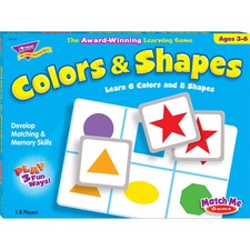 Trend TEP 58103 Trend Colorsshapes Match Me Learning Game - Educationa