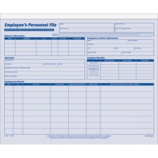 Tops ABF 9287ABF Adams Employee Personnel File Folder - 1 Sheet(s) - 1