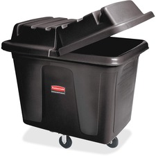 Rubbermaid RCP 461200BK Commercial 400-lb Capacity Cube Truck - Durabl