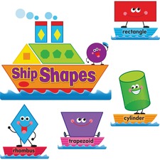 Trend TEP 8270 Trend Ship Shapescolors Bulletin Board Set - Learning T