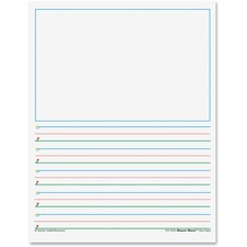 Teacher TCR 76543 K - 1 58 Space Writing Paper - Letter - 0.63 Ruled -