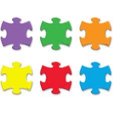 Trend TEP 10805 Trend Mini Accents Puzzle Pieces Variety Pack - Fun Th