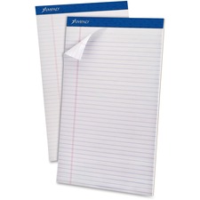 Tops TOP 20330 Ampad Perforated Ruled Pads - Legal - 50 Sheets - Stapl