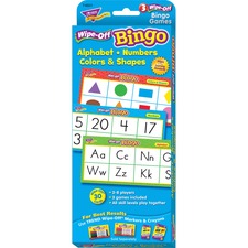 Trend TEP 6601 Trend Wipe-off Alphabet Shapes Bingo Game - Themesubjec