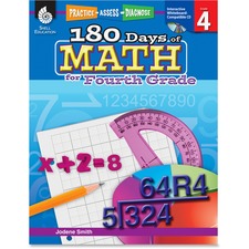 Shell SHL 50807 Education 18 Days Of Math For 4th Grade Book Printedel