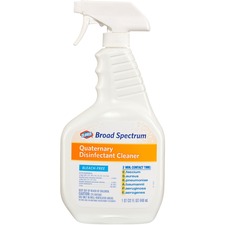 The CLO 30649 Clorox Broad-spectrum Quaternary Disinfectant Cleaner - 