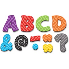 Teacher TCR 77213 Chevron 3 Magnetic Letters - Learning Themesubject -