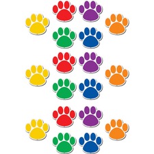 Teacher TCR 77207 Paw Prints Magnetic Accents - Learning Themesubject 