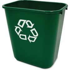 Rubbermaid RCP 295606GN Commercial Deskside Recycling Container - 7.03