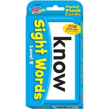 Trend TEP 23028 Trend Sight Words Level B Flash Cards - Themesubject: 