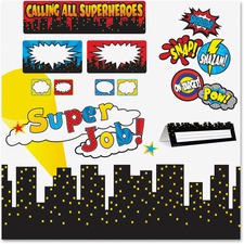 Teacher TCR 6172 Superhero Decorative Set - Superhero Themesubject - M