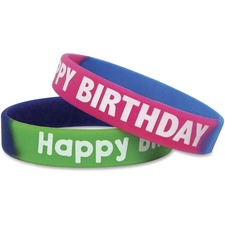 Teacher TCR 6571 Happy Birthday Wristbands - 10  Pack - Happy Birthday