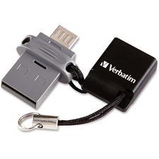 Verbatim 99140 64gb Store 'n' Go Dual Usb Flash Drive For Otg Devices 