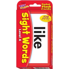 Trend TEP 23027 Trend Sight Words Level A Flash Cards - Themesubject: 