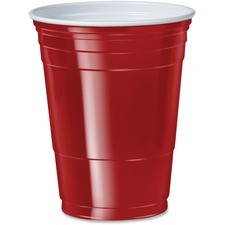 Solo SCC P16R 16 Oz. Plastic Cold Party Cups - 16 Fl Oz - 50  Pack - R