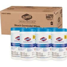 The CLO 30577CT Clorox Healthcare Bleach Germicidal Wipes - Ready-to-u