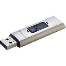 Verbatim 47690 128gb Store 'n' Go Vx400 Usb 3.0 Flash Drive - Silver -