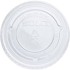 Solo SCC PL4N Solo Pet Plastic Souffle Portion Cup Lids - Round - Poly