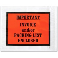 Sparco SPR 41928 Pre-labeled Important Invoice Envelopes - Packing Lis