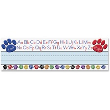 Teacher TCR 4040 Paw Alphabet Name Plates - Acid-free - 3.50 Height X 