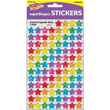 Trend TEP 46405 Trend Colorful Sparkle Stars Supershapes Stickers - Se