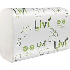 Solaris SOL 43513 Livi  Multifold Paper Towels - 1 Ply - Multifold - 9