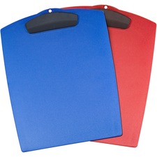 Storex STX 40213B12C Plastic Clipboard - Storage For 25 Sheet - Plasti