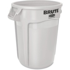 Rubbermaid FG263200WHT Commercial Brute Round Container - 32 Gal Capac