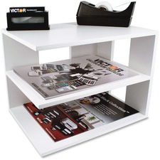 Victor VCT W1120 Victor W1120 Pure White Corner Shelf - 9.8 Height X 1