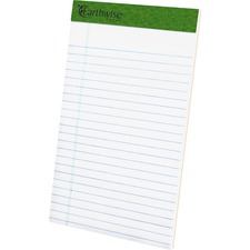 Tops TOP 20152 Recycled Perforated Jr. Legal Rule Pads - 50 Sheets - 0