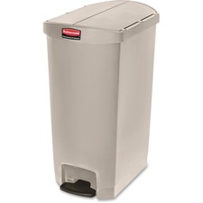 Rubbermaid RCP 1883551 Commercial Slim Jim 18g End Step Container - 18